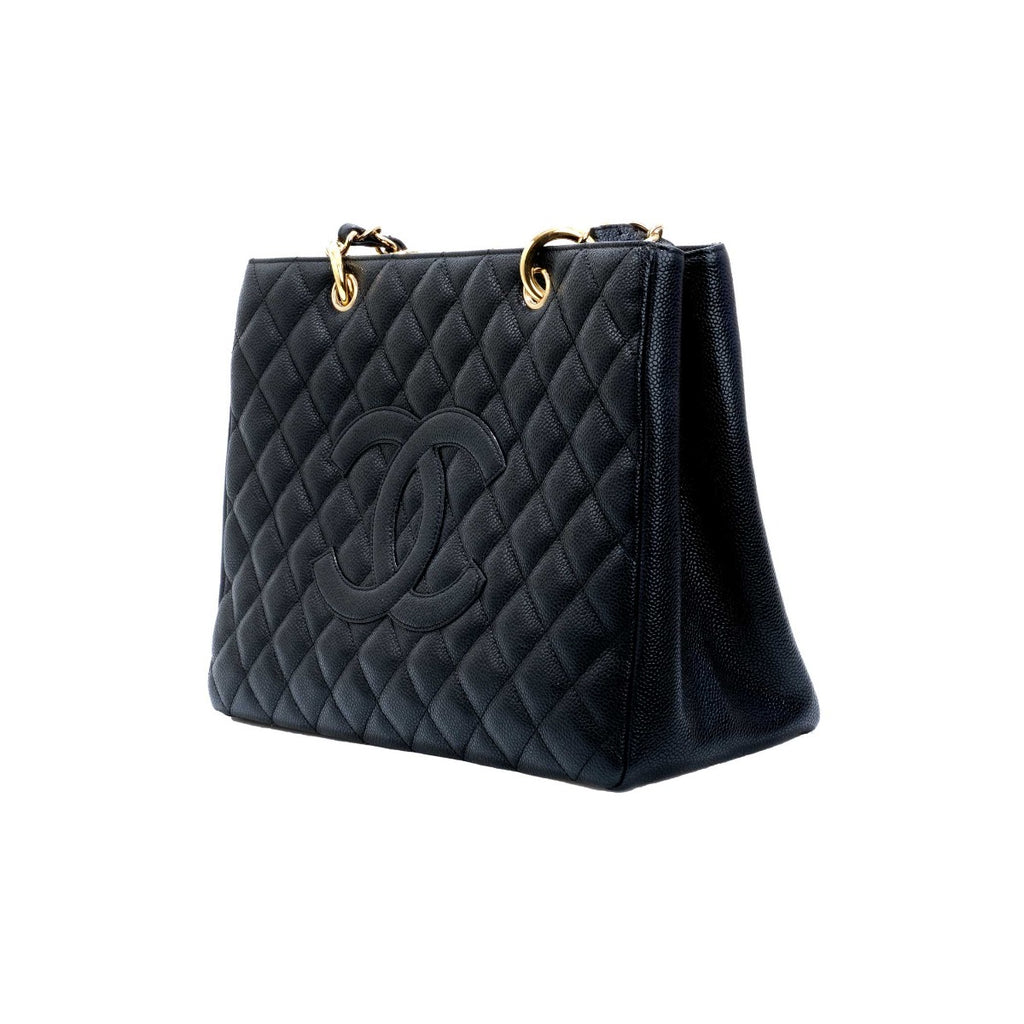 Chanel Caviar Grand Shopping  Black Tote