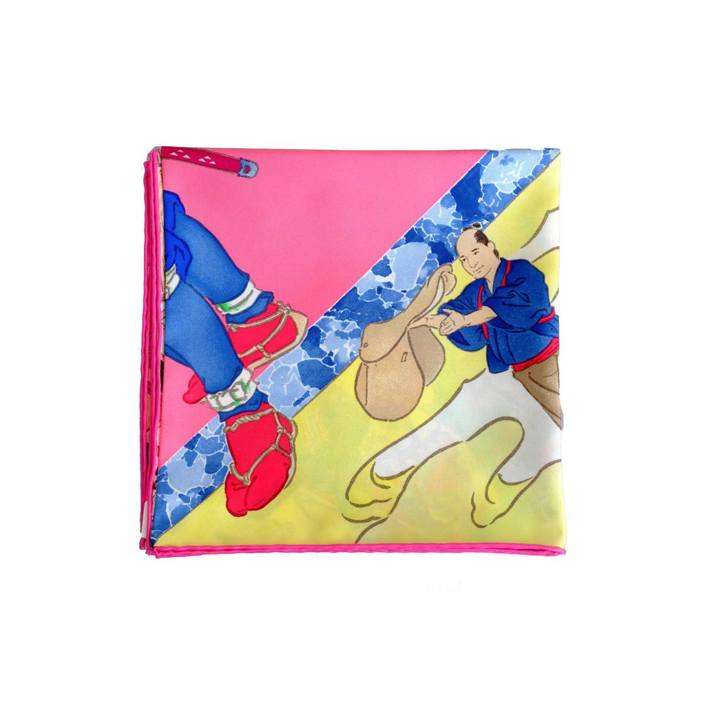 Hermes Carre Twill Les Artisans D scarf