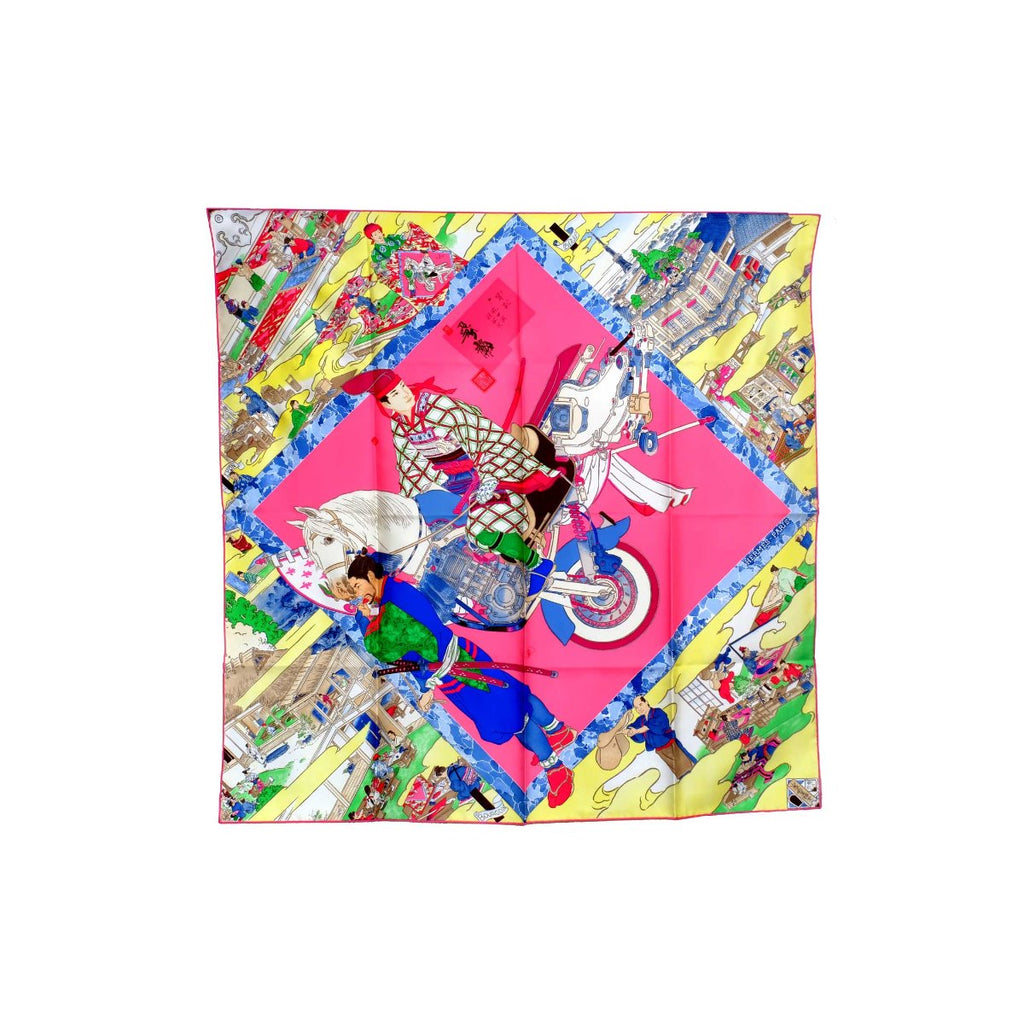 Hermes Carre Twill Les Artisans D scarf