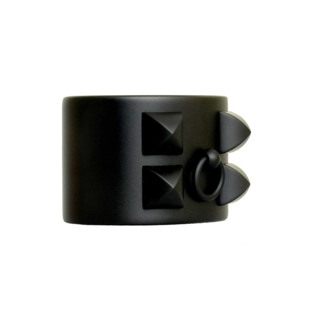 Hermès Black Collier de Chien Aluminum Sunset  Cuff Bracelet