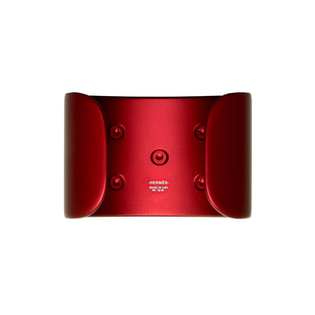 Hermès Rouge H Aluminum Sunset Cuff Bracelet