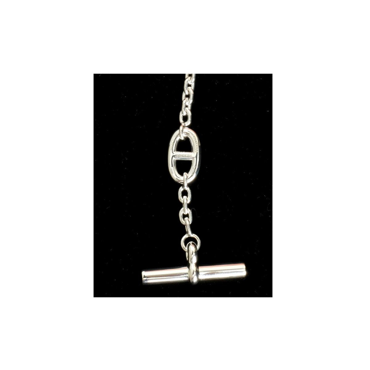 Hermes Sterling Silver Farandole Long Necklace 160