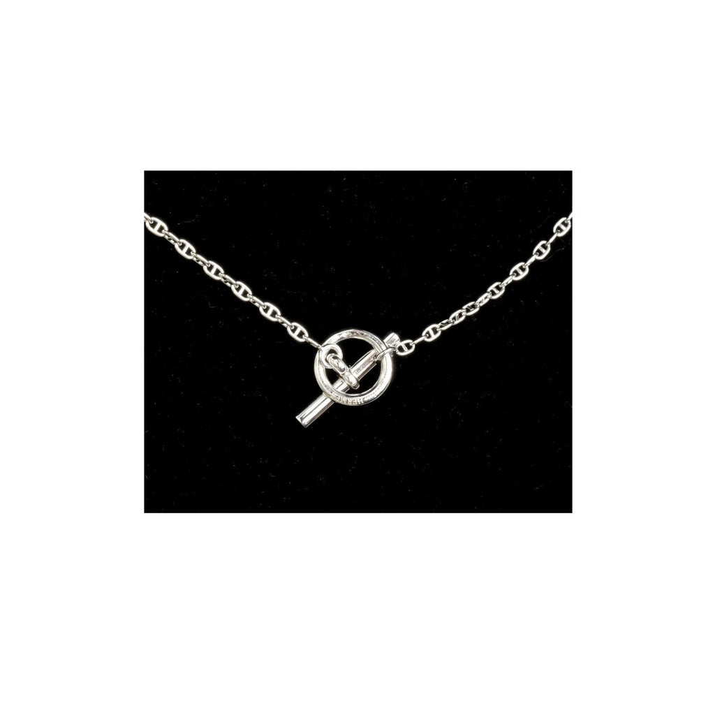 Hermes Sterling Silver Farandole Long Necklace 160