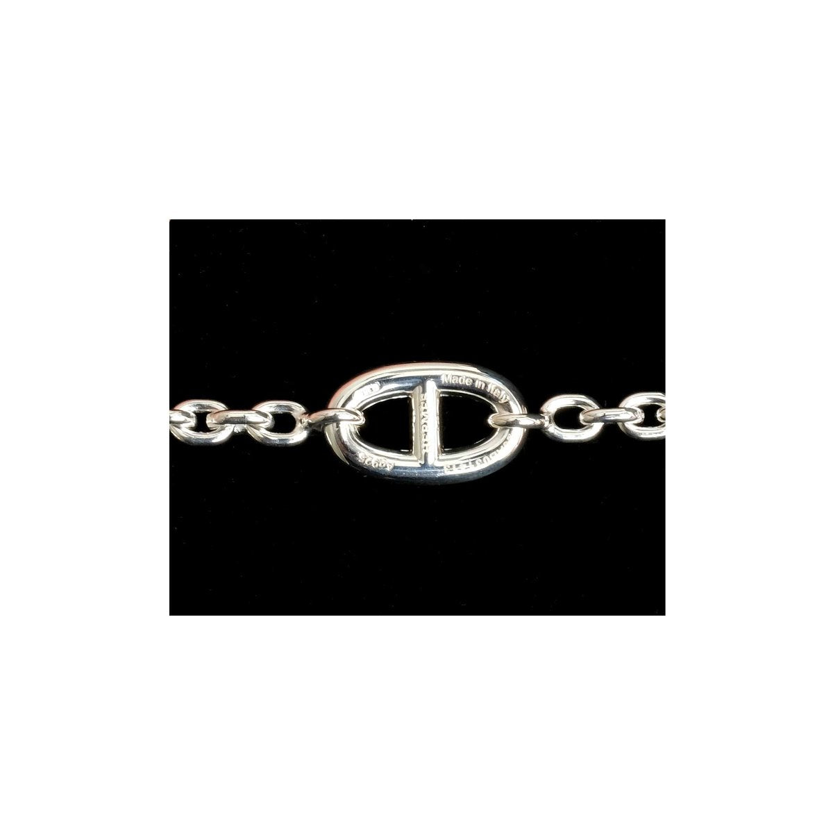 Hermes Sterling Silver Farandole Long Necklace 160