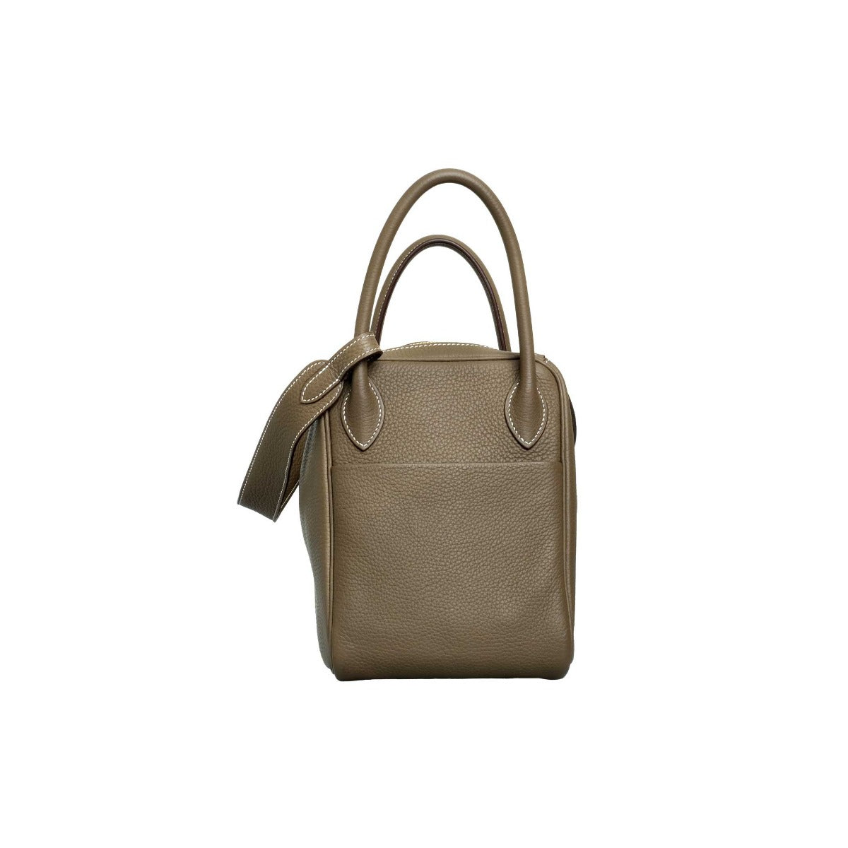 Hermès Etoupe Clemence Lindy 30