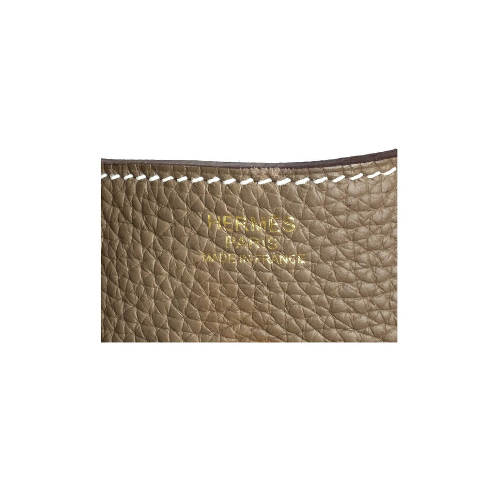Hermès Etoupe Clemence Lindy 30