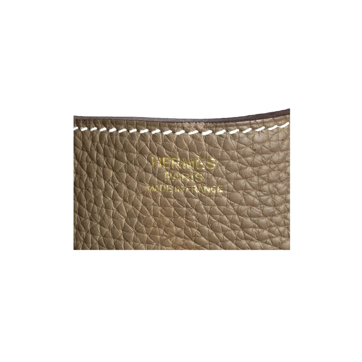 Hermès Etoupe Clemence Lindy 30