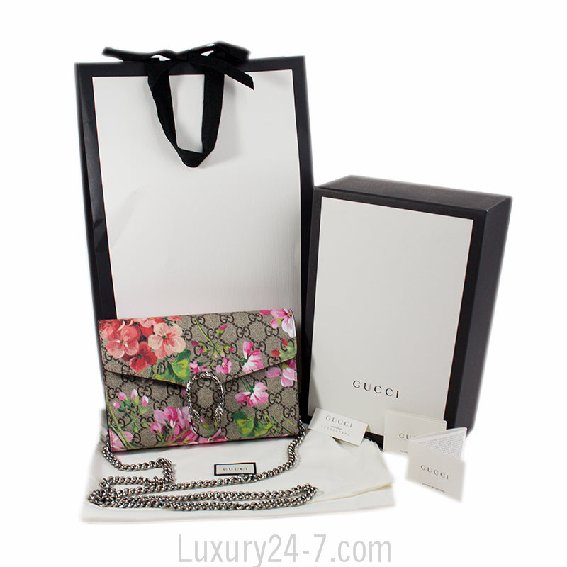 Gucci Dionysus Blooms Print Mini Chain Bag