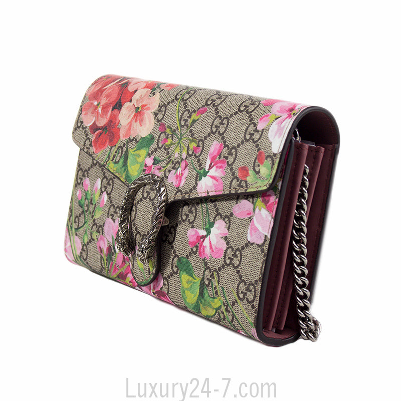 Gucci Dionysus Blooms Print Mini Chain Bag