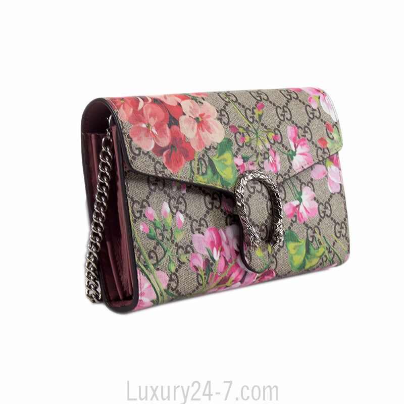 Gucci Dionysus Blooms Print Mini Chain Bag
