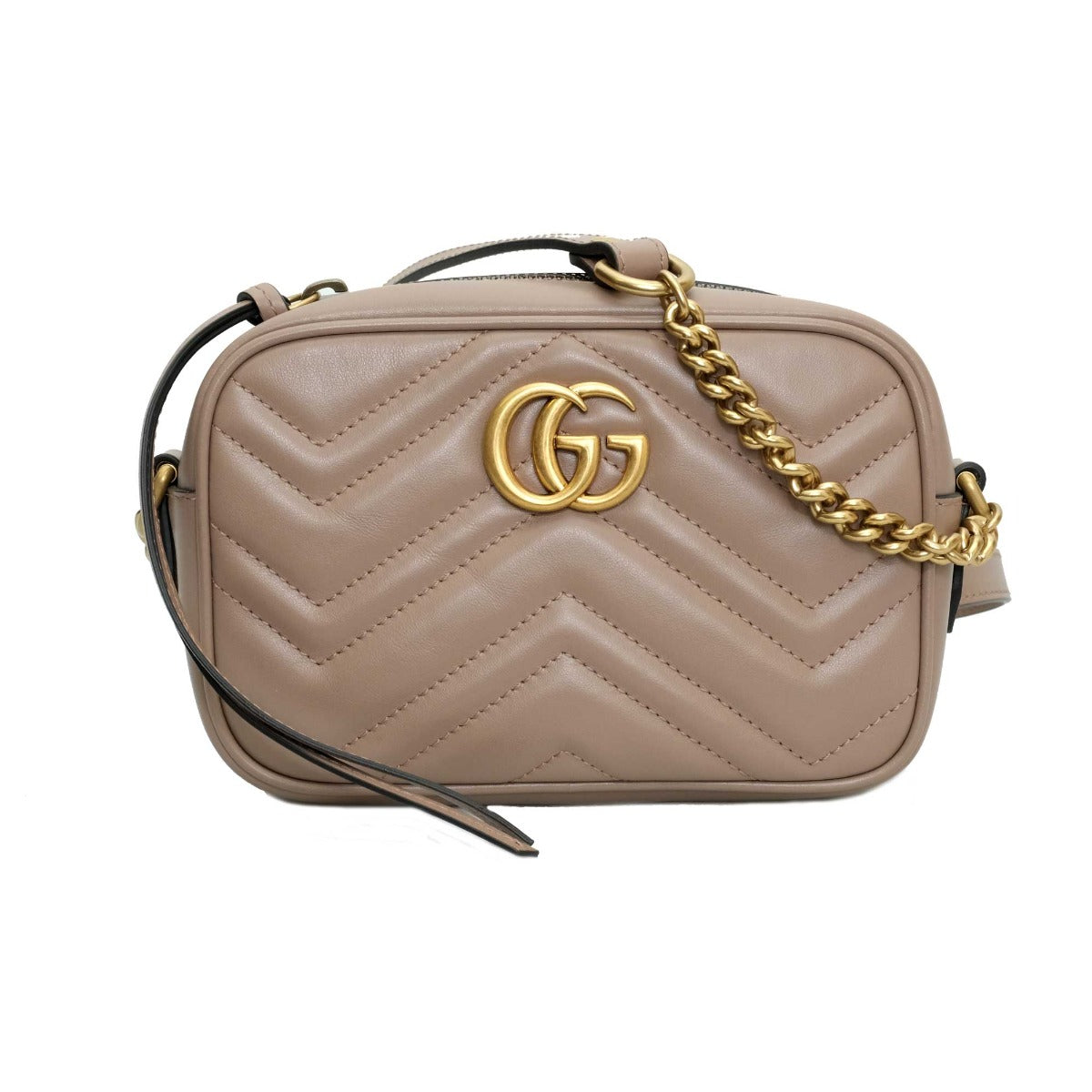 Gucci Tan Mini GG Marmont Bag