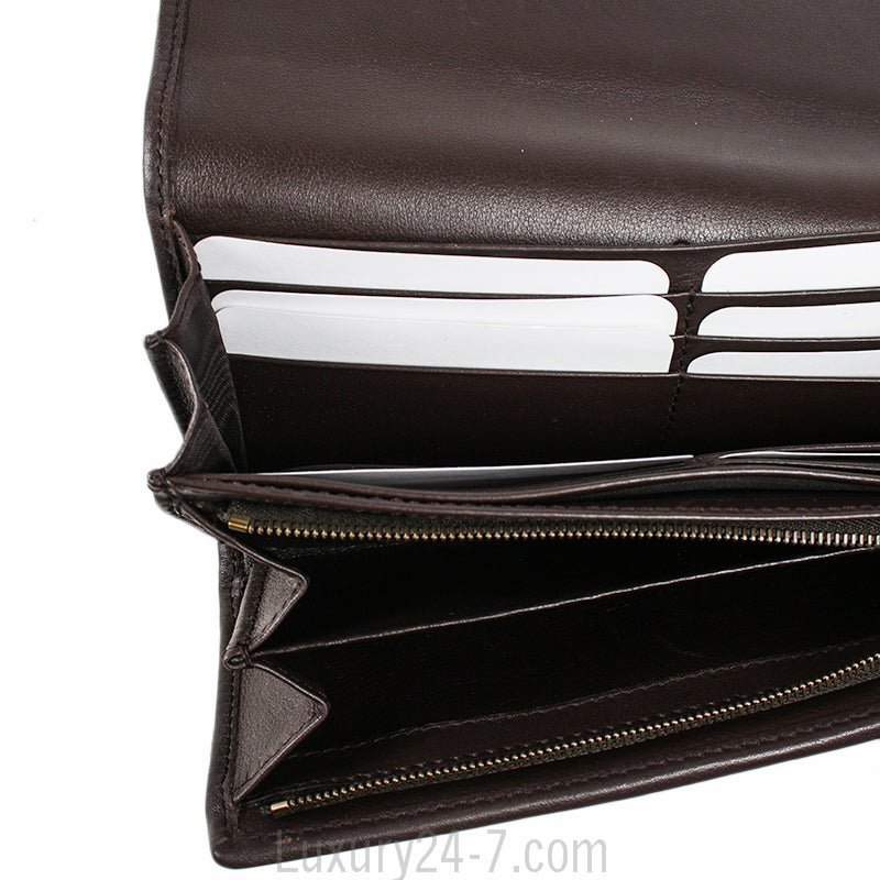 Gucci Brown Blue Python Wallet