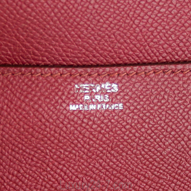 Hermes Epsom Rouge H 25cm Constance Elan Bag