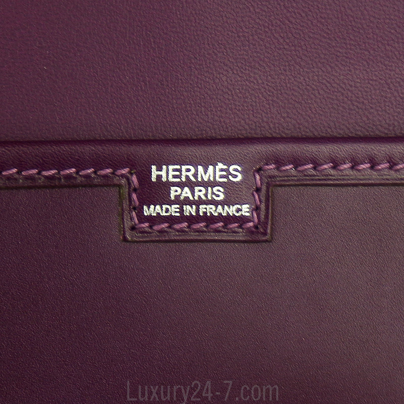 Hermes Violet Jige Elan 29 Clutch Bag