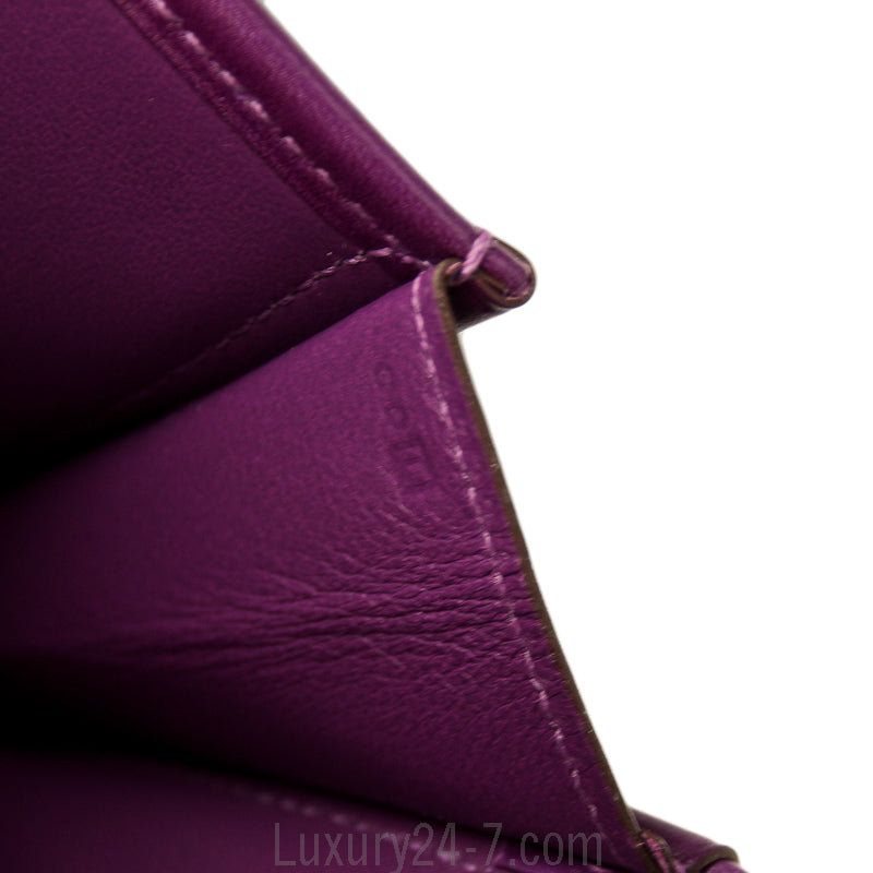 Hermes Violet Jige Elan 29 Clutch Bag