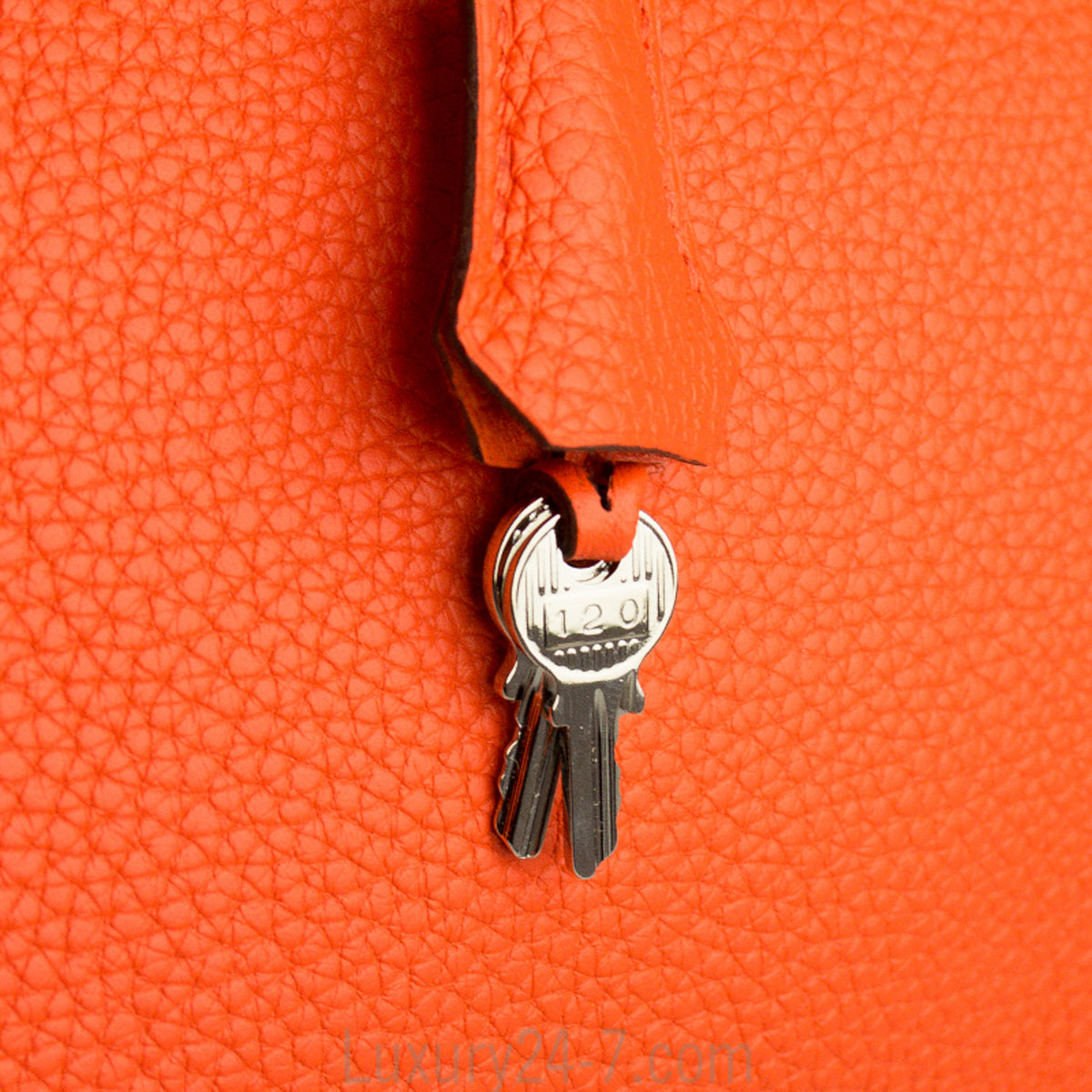 Hermes 30cm Poppy Clemence Birkin Bag