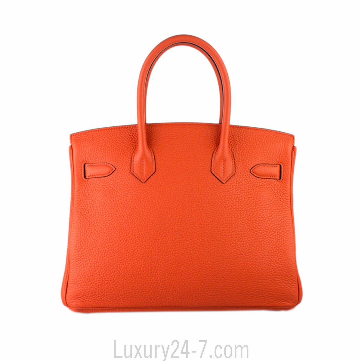 Hermes 30cm Poppy Clemence Birkin Bag