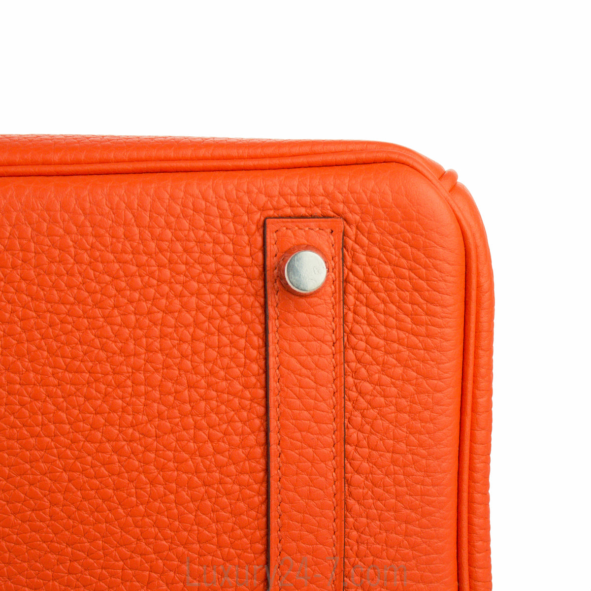 Hermes 30cm Poppy Clemence Birkin Bag