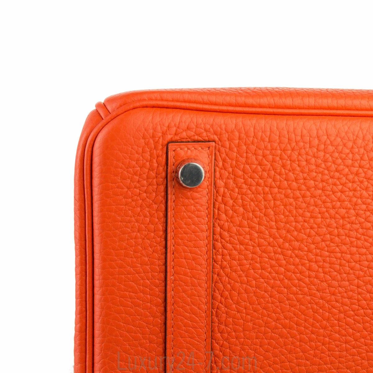 Hermes 30cm Poppy Clemence Birkin Bag
