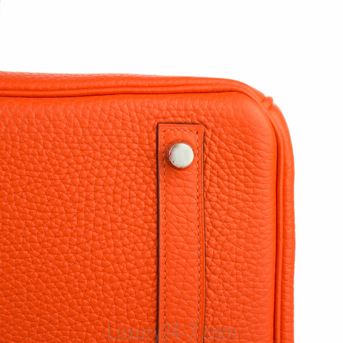 Hermes 30cm Poppy Clemence Birkin Bag
