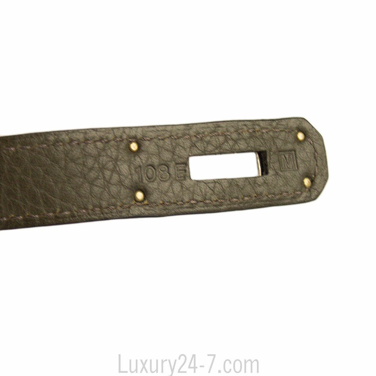 Hermes 35cm Birkin Vert Olive Clemence Handbag
