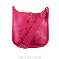 Hermes Rose Tyrien Evelyne III PM Messenger Bag