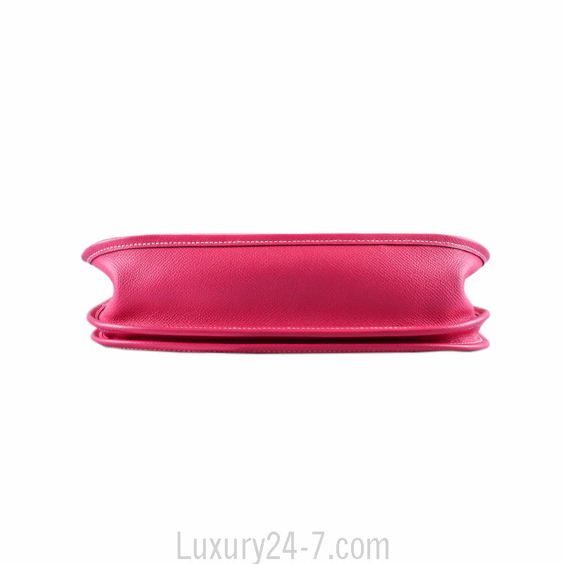 Hermes Rose Tyrien Evelyne III PM Messenger Bag