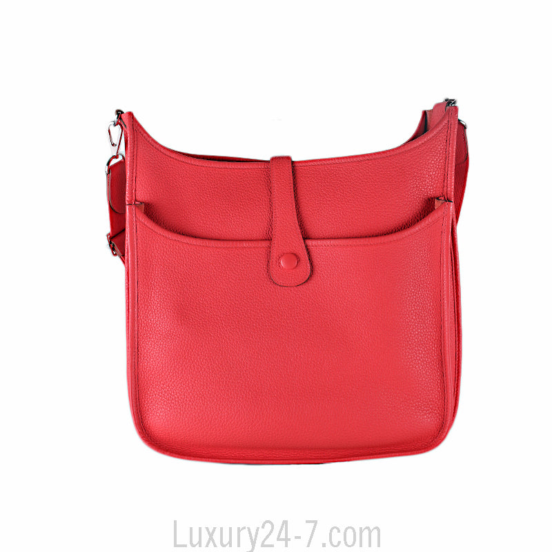 Hermes Evelyne lll Rose Jaipur Togo GM Bag