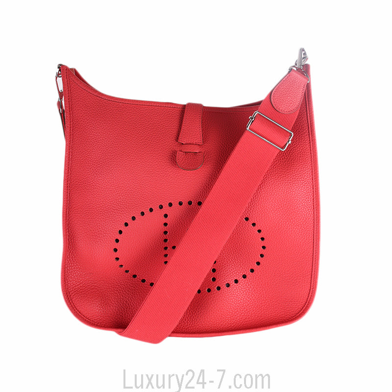 Hermes Evelyne lll Rose Jaipur Togo GM Bag