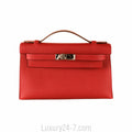 Hermes Epsom Rouge Casaque Kelly Pochette