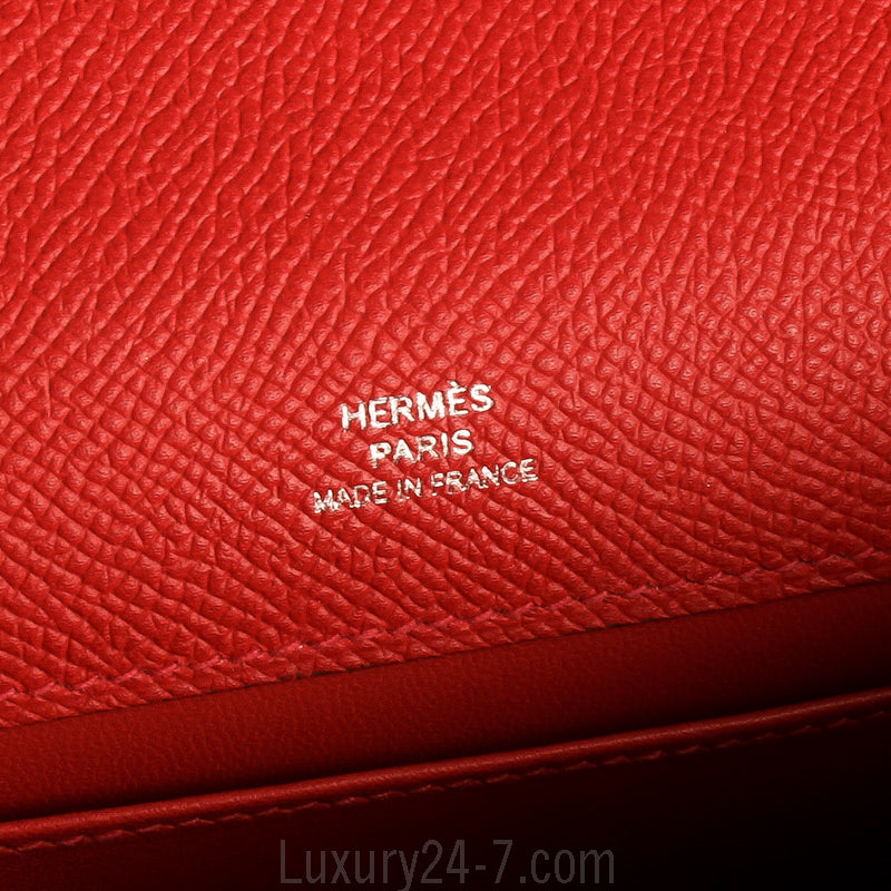 Hermes Epsom Rouge Casaque Kelly Pochette