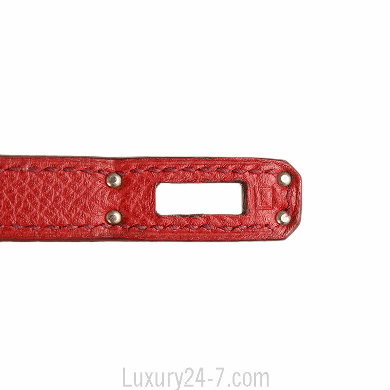 Hermes Rouge Garance Epsom 25cm Birkin Handbag