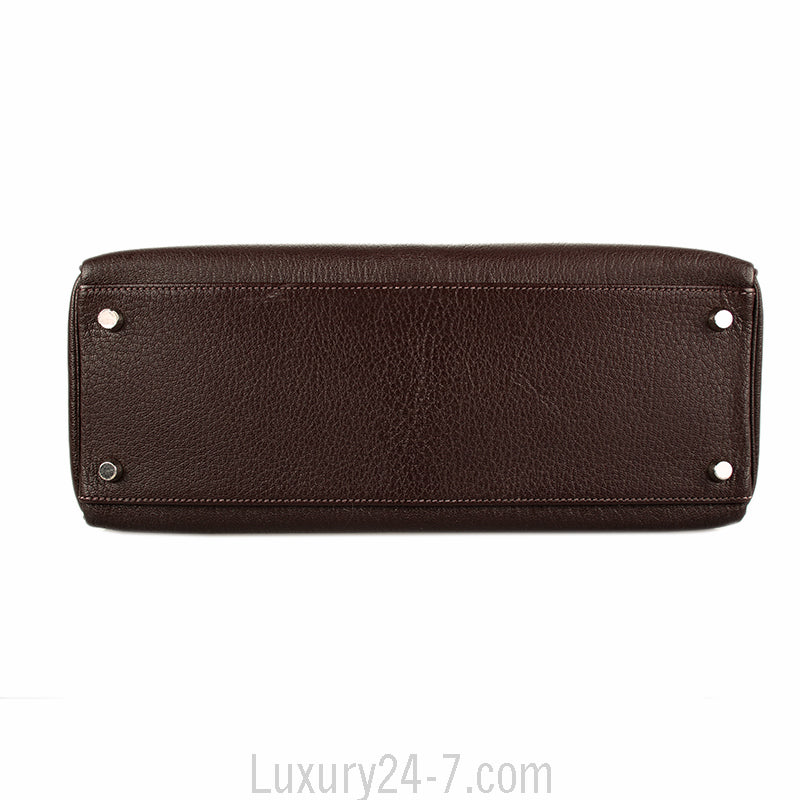 Hermes Cacaon Chevre Mysore Kelly Retourne 32 Bag