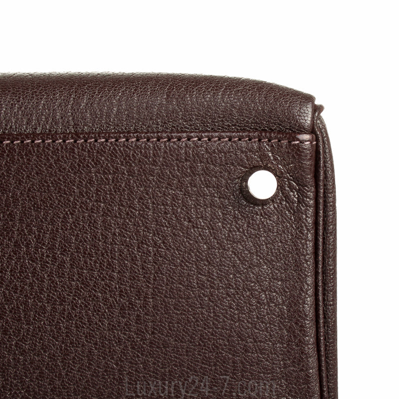 Hermes Cacaon Chevre Mysore Kelly Retourne 32 Bag