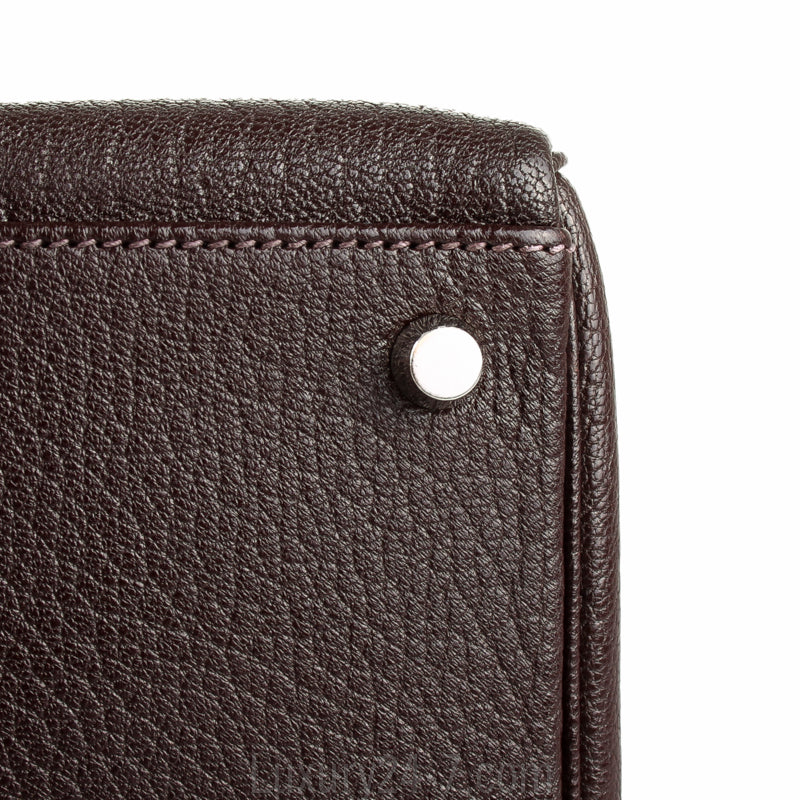 Hermes Cacaon Chevre Mysore Kelly Retourne 32 Bag