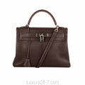 Hermes Cacaon Chevre Mysore Kelly Retourne 32 Bag