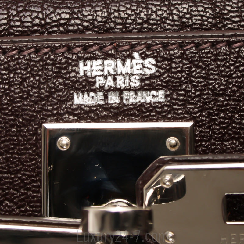 Hermes Cacaon Chevre Mysore Kelly Retourne 32 Bag