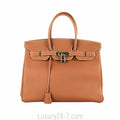 Hermes Gold Togo Birkin 35 Handbag