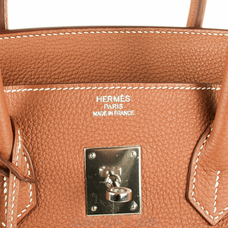 Hermes Gold Togo Birkin 35 Handbag