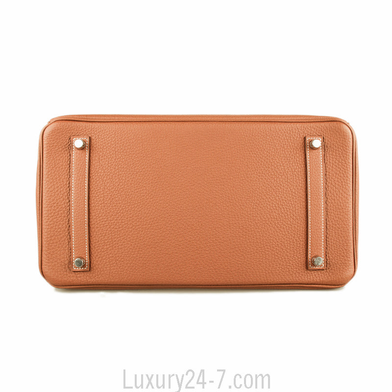 Hermes Gold Togo Birkin 35 Handbag