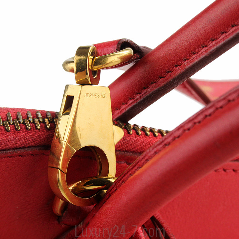 Hermes Rouge Swift Bolide 31 Bag