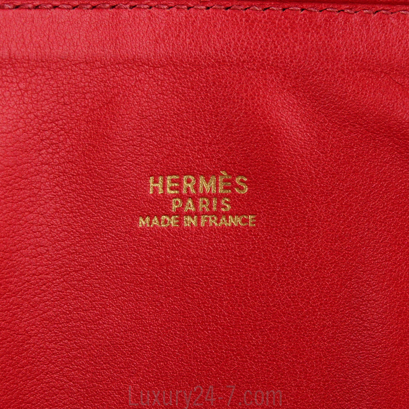 Hermes Rouge Swift Bolide 31 Bag