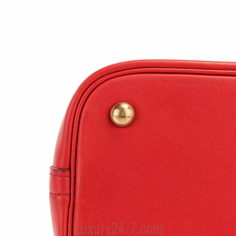 Hermes Rouge Swift Bolide 31 Bag