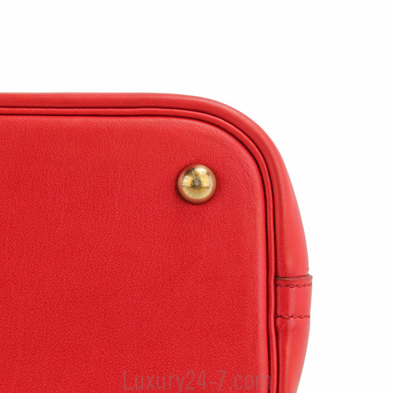 Hermes Rouge Swift Bolide 31 Bag