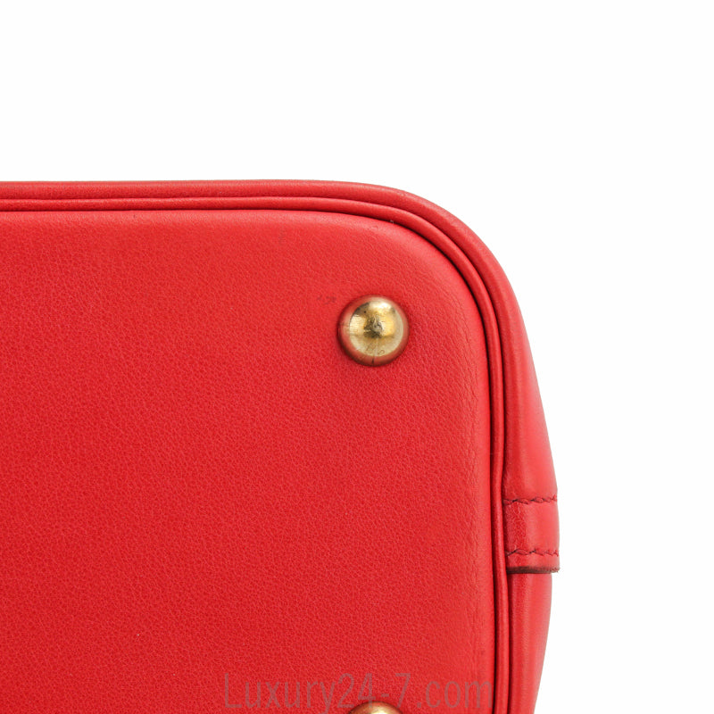 Hermes Rouge Swift Bolide 31 Bag