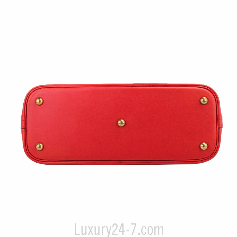 Hermes Rouge Swift Bolide 31 Bag