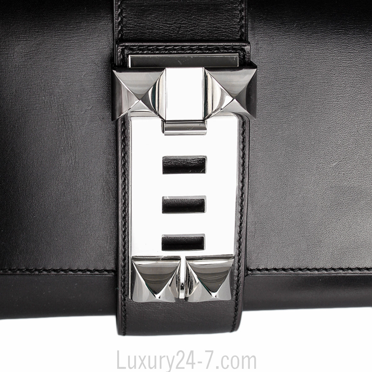 Hermes Black Medor 29 Clutch