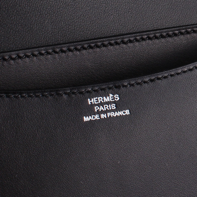 2018 Hermès Noir Black Evercalf Constance III Mini 18