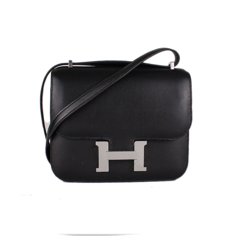 2018 Hermès Noir Black Evercalf Constance III Mini 18