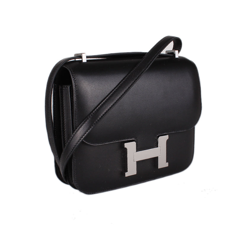 2018 Hermès Noir Black Evercalf Constance III Mini 18